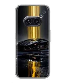 Чехол для Nothing Phone 2a с картинкой «Ночной Lamborghini драйв»