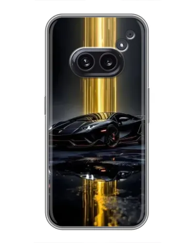 Чехол для Nothing Phone 2a с картинкой «Ночной Lamborghini драйв»