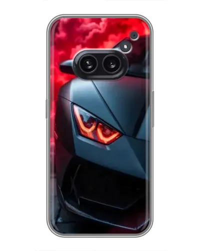 Чехол для Nothing Phone 2a с картинкой «Lamborghini красное сияние»