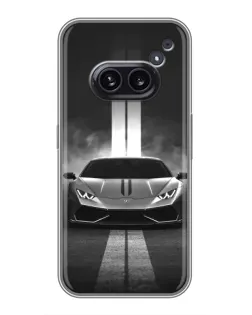 Чехол для Nothing Phone 2a с картинкой «Lamborghini симметрия дорог»