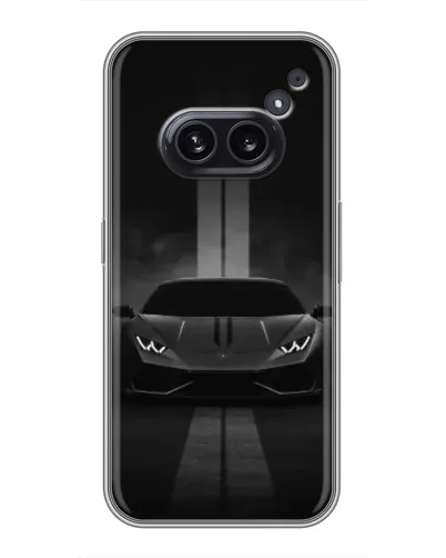 Чехол для Nothing Phone 2a с картинкой «Lamborghini симметрия дорог»