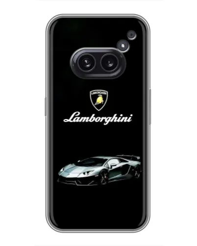 Чехол для Nothing Phone 2a с картинкой «Логотип Lamborghini классика»