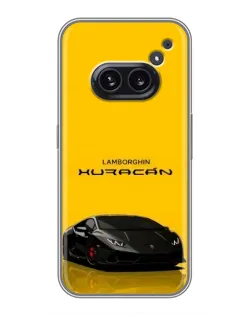Чехол для Nothing Phone 2a с картинкой «Lamborghini Huracan черный»