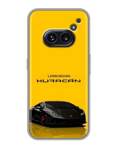 Чехол для Nothing Phone 2a с картинкой «Lamborghini Huracan черный»
