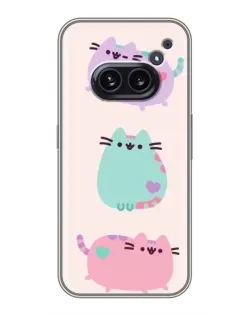 Чохол для Nothing Phone 2a з картинкою «Pusheen тріо»