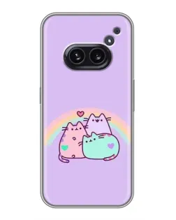Чохол для Nothing Phone 2a з картинкою «Веселкові Пушини»