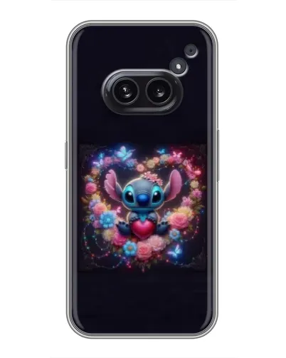 Чохол для Nothing Phone 2a з картинкою «Stitch у квітах»