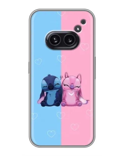 Чохол для Nothing Phone 2a з картинкою «Stitch та Angel Love»