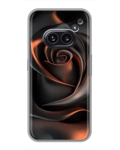 Чохол для Nothing Phone 2a з картинкою «Шовкова чорна троянда»