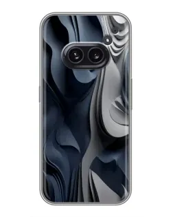 Чехол для Nothing Phone 2a с картинкой «Объемные синие складки» Чехол для Nothing Phone 2a с картинкой «Объемные синие складки»