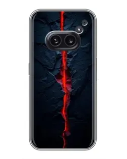 Чехол для Nothing Phone 2a с картинкой «Kрасная лавовая трещина» Чехол для Nothing Phone 2a с картинкой «Kрасная лавовая трещина»