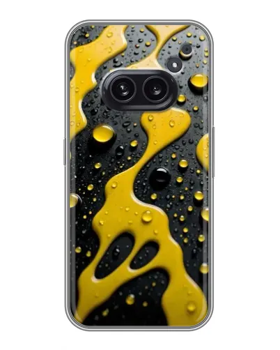 Чехол для Nothing Phone 2a с картинкой «Жидкое желтое золото»
