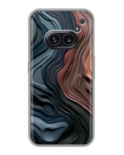 Чехол для Nothing Phone 2a с картинкой «Цветные волны каньона» Чехол для Nothing Phone 2a с картинкой «Цветные волны каньона»
