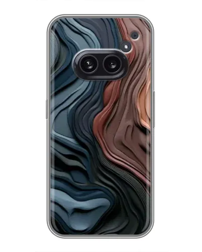 Чехол для Nothing Phone 2a с картинкой «Цветные волны каньона»