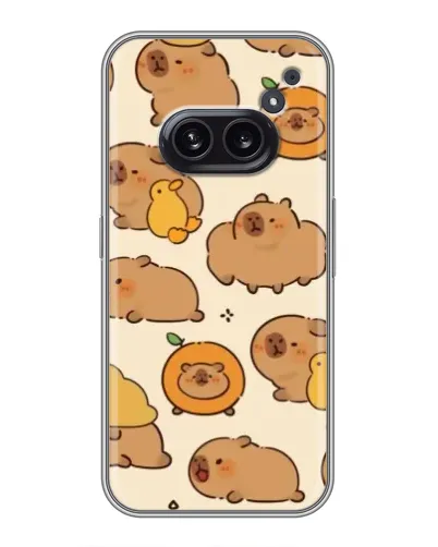 Чехол для Nothing Phone 2a с картинкой «Капибары с апельсинами» Чехол для Nothing Phone 2a с картинкой «Капибары с апельсинами»
