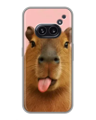 Чехол для Nothing Phone 2a с картинкой «Капибара с языком» Чехол для Nothing Phone 2a с картинкой «Капибара с языком»