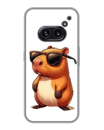 Чехол для Nothing Phone 2a с картинкой «Капибара в очках» Чехол для Nothing Phone 2a с картинкой «Капибара в очках»