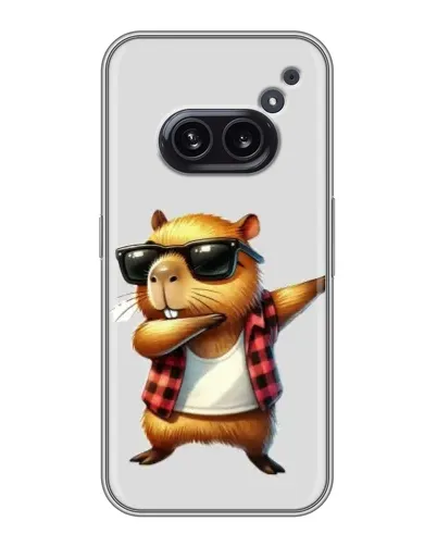 Чехол для Nothing Phone 2a с картинкой «Капибара рэпер даб» Чехол для Nothing Phone 2a с картинкой «Капибара рэпер даб»