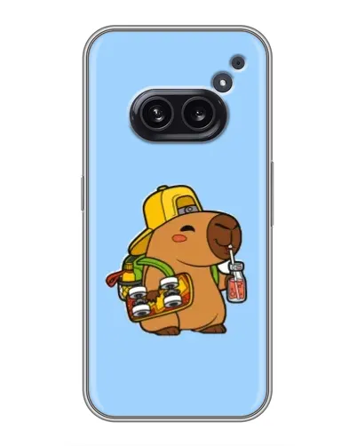 Чехол для Nothing Phone 2a с картинкой «Капибара на скейте» Чехол для Nothing Phone 2a с картинкой «Капибара на скейте»