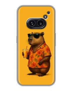 Чехол для Nothing Phone 2a с картинкой «Капибара на отдыхе»