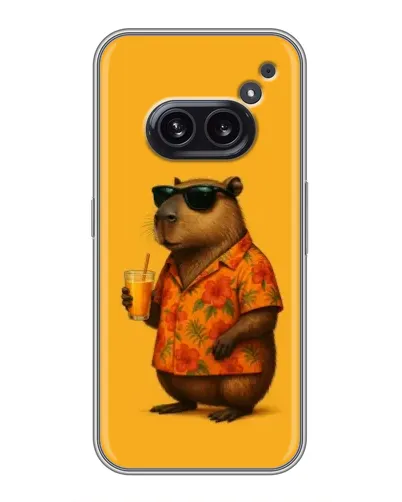 Чехол для Nothing Phone 2a с картинкой «Капибара на отдыхе» Чехол для Nothing Phone 2a с картинкой «Капибара на отдыхе»