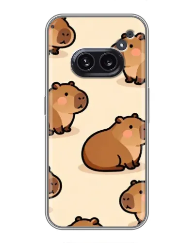 Чехол для Nothing Phone 2a с картинкой «Паттерн милых капибар» Чехол для Nothing Phone 2a с картинкой «Паттерн милых капибар»