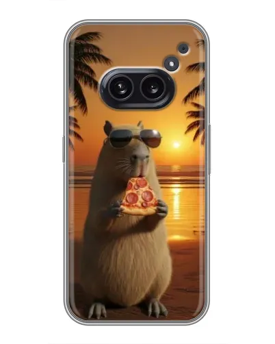 Чехол для Nothing Phone 2a с картинкой «Капибара с пиццей» Чехол для Nothing Phone 2a с картинкой «Капибара с пиццей»