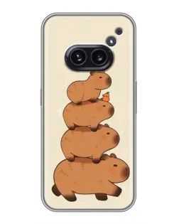 Чехол для Nothing Phone 2a с картинкой «Башня из капибар»