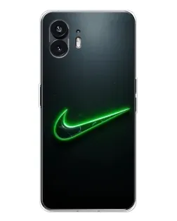 Чехол для Nothing Phone 3 с картинкой «Неоновый контур Nike»