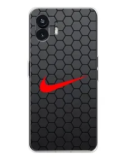 Чехол для Nothing Phone 3 с картинкой «Nike — карбоновая сетка»