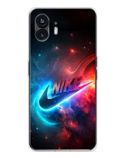 Чехол для Nothing Phone 3 с картинкой «Огненный логотип Nike»
