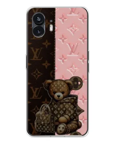 Чехол для Nothing Phone 3 с картинкой «Мишка в стиле LV»