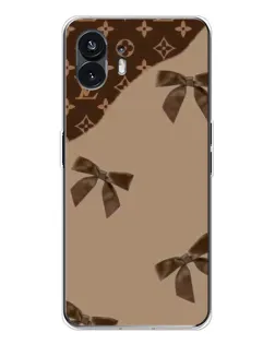 Чехол для Nothing Phone 3 с картинкой «LV — кофейный атлас» Чехол для Nothing Phone 3 с картинкой «LV — кофейный атлас»