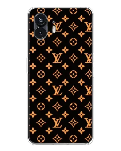 Чехол для Nothing Phone 3 с картинкой «Золотая монограмма LV»