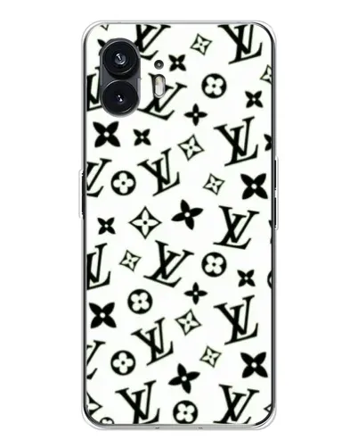 Чехол для Nothing Phone 3 с картинкой «Монохромный хаос LV»