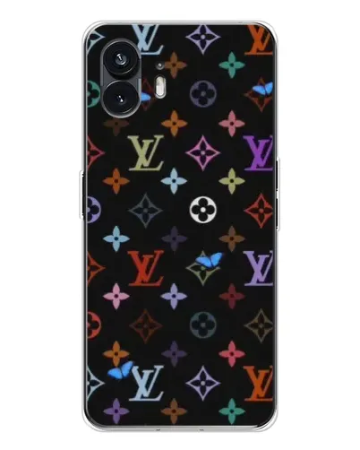 Чехол для Nothing Phone 3 с картинкой «Цветная монограмма LV»