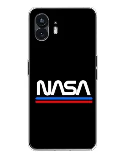 Чехол для Nothing Phone 3 с картинкой «NASA — классика Red Blue»