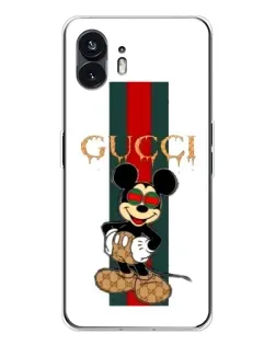 Чохол для Nothing Phone 3 з картинкою «Міккі Маус Gucci — смуги»