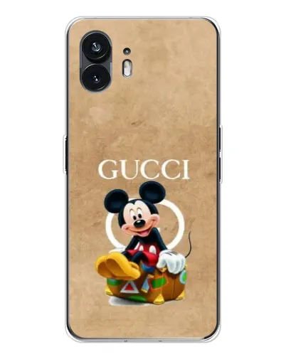 Чехол для Nothing Phone 3 с картинкой «Микки Маус Gucci — крафт»