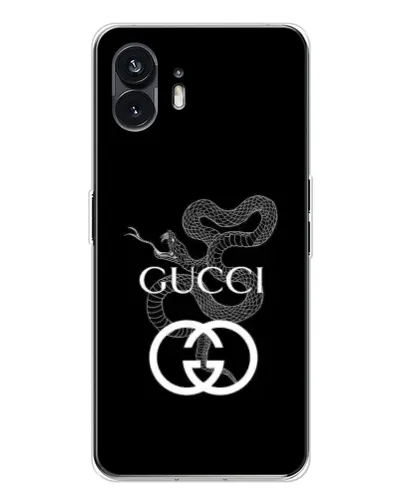 Чехол для Nothing Phone 3 с картинкой «Gucci — серебряная змея»