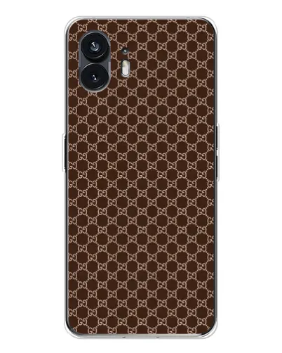 Чехол для Nothing Phone 3 с картинкой «Gucci — шоколадная сетка» Чехол для Nothing Phone 3 с картинкой «Gucci — шоколадная сетка»