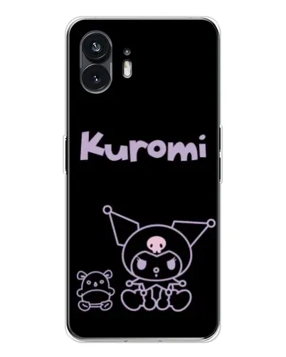 Чехол для Nothing Phone 3 с картинкой «Kuromi — черный минимализм» Чехол для Nothing Phone 3 с картинкой «Kuromi — черный минимализм»