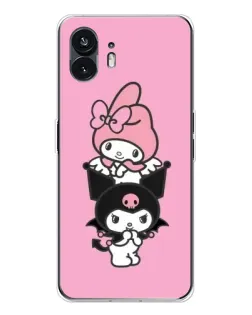 Чехол для Nothing Phone 3 с картинкой «My Melody и Kuromi» Чехол для Nothing Phone 3 с картинкой «My Melody и Kuromi»