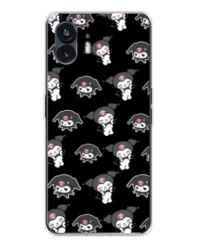 Чехол для Nothing Phone 3 с картинкой «Черный паттерн Kuromi» Чехол для Nothing Phone 3 с картинкой «Черный паттерн Kuromi»