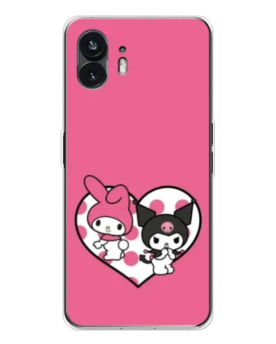 Чехол для Nothing Phone 3 с картинкой «Kuromi и My Melody» Чехол для Nothing Phone 3 с картинкой «Kuromi и My Melody»