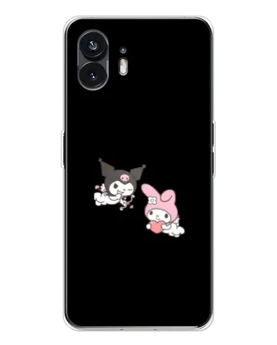 Чехол для Nothing Phone 3 с картинкой «My Melody и Kuromi» Чехол для Nothing Phone 3 с картинкой «My Melody и Kuromi»