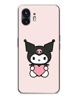 Чехол для Nothing Phone 3 с картинкой «Kuromi и сердце» Чехол для Nothing Phone 3 с картинкой «Kuromi и сердце»
