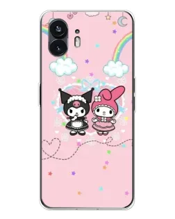 Чехол для Nothing Phone 3 с картинкой «My Melody и Kuromi» Чехол для Nothing Phone 3 с картинкой «My Melody и Kuromi»
