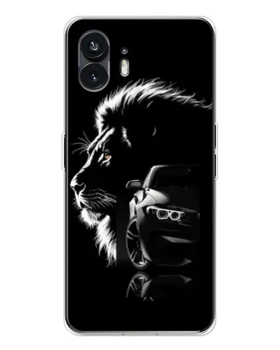 Чехол для Nothing Phone 3 с картинкой «BMW и лев» Чехол для Nothing Phone 3 с картинкой «BMW и лев»