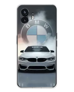 Чехол для Nothing Phone 3 с картинкой «BMW в белом дыму»